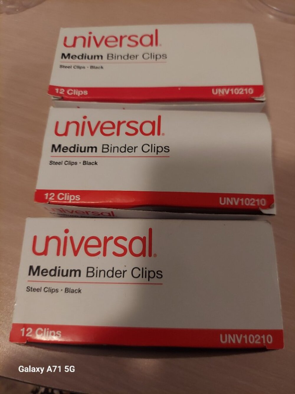 Universal Medium Black Binder Clips Bundle